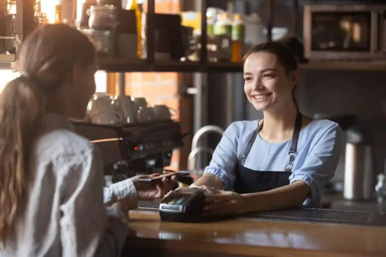 business owner learns how to set up a merchant account