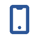 Icon of smartphone as POS system, ideal for merchant services and payments.