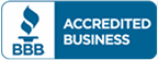 BBB Accredited Business logo for merchant services and payment processing providers.